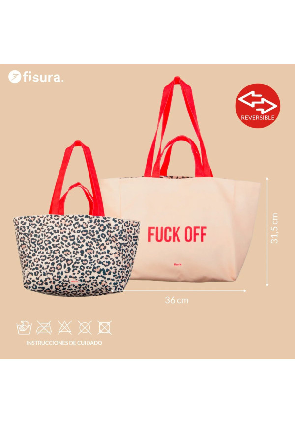 Bolsa playa leopardo