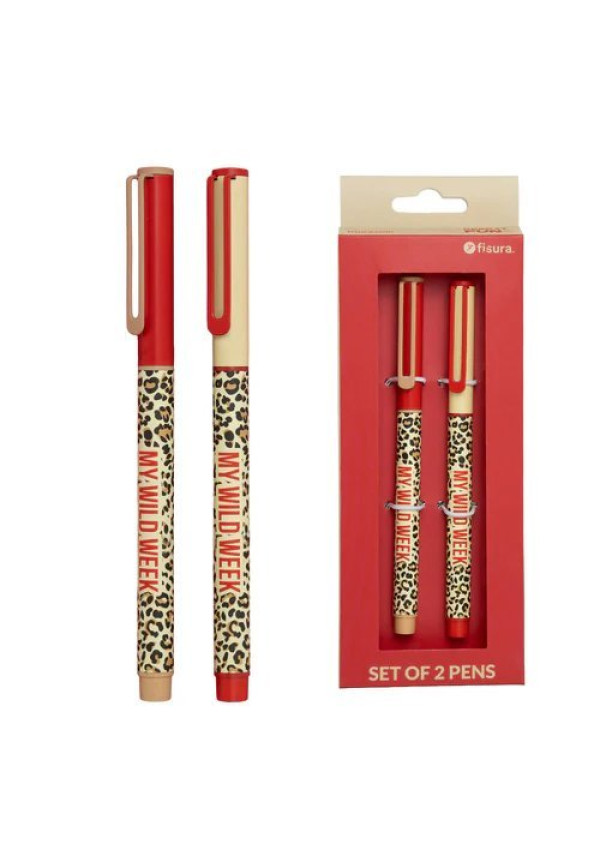 Bolígrafo “My wild week” set de 2