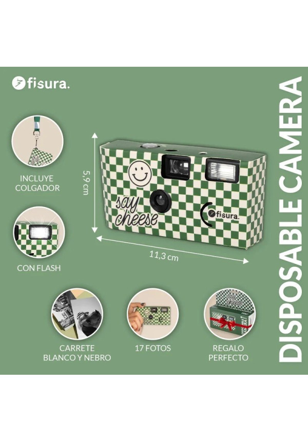 Cámara desechable "Say cheese"