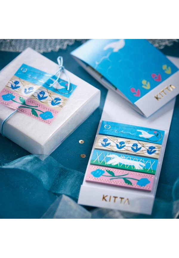 Pegatinas washi azul