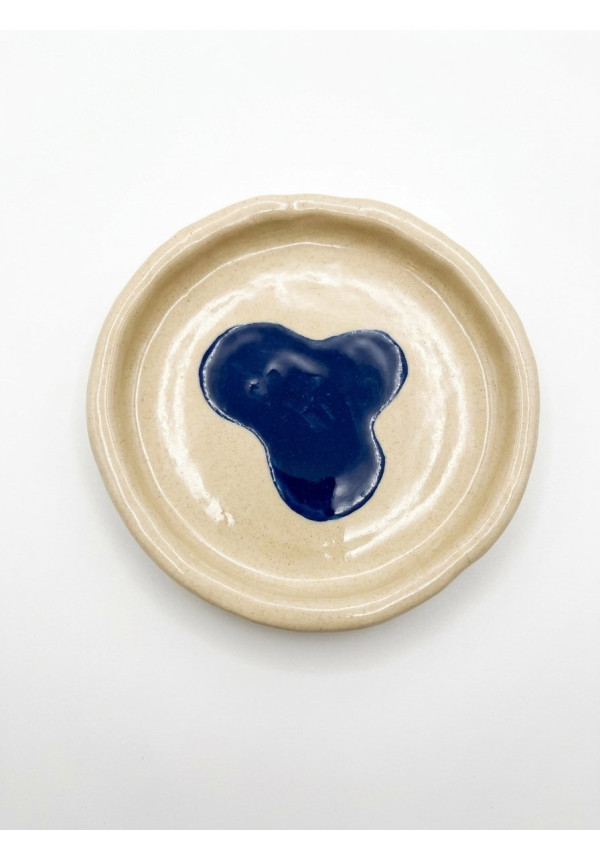 Plato forma azul