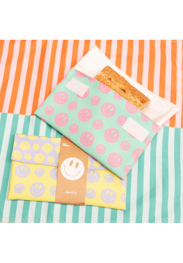 Bolsa snacks impermeable smile amarilla