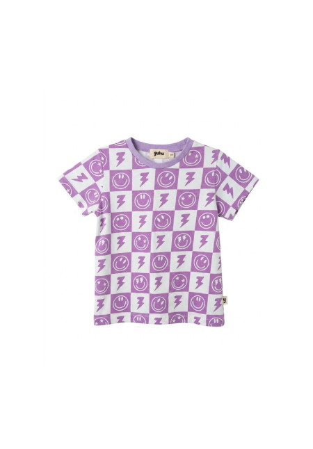 Camiseta Smile lila